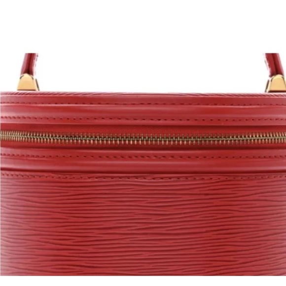 Louis Vuitton Cannes Vanity Red Leather Monogram Epi In Beautiful Condition! - Picture 7 of 11